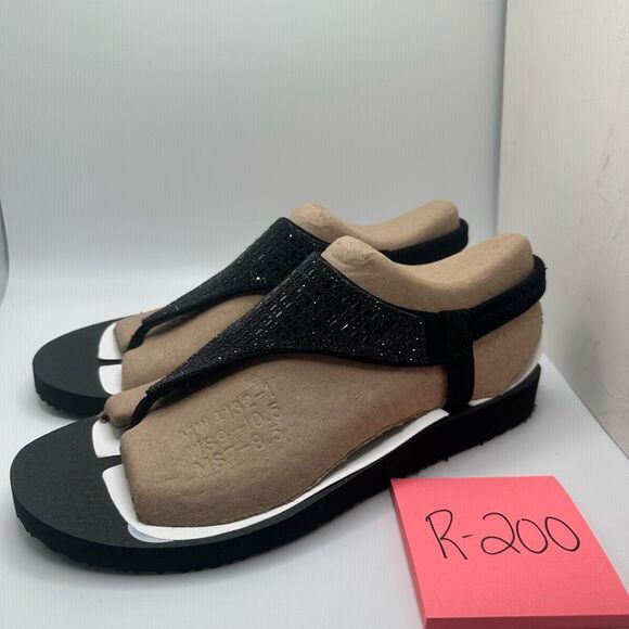 Skechers Women's Meditation - Rockstar Sling Back Sandal 10 BLACK - Picture 3 of 7